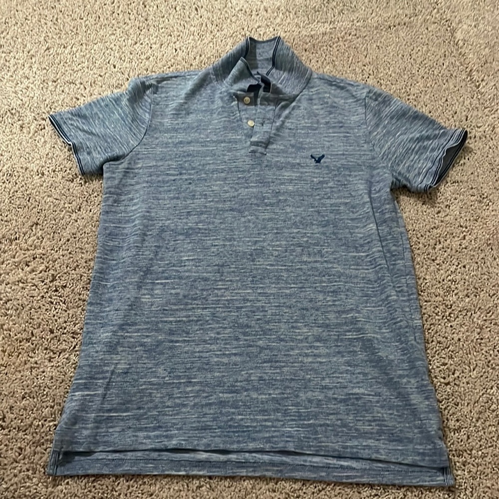 Men’s blue American Eagle Flex polo size M